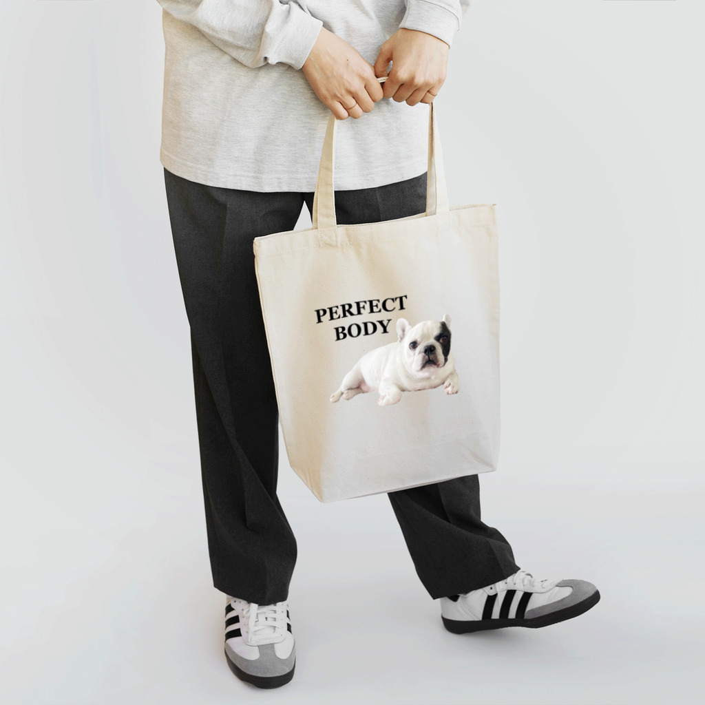 愛犬 コットンのPERFECT BODY Tote Bag