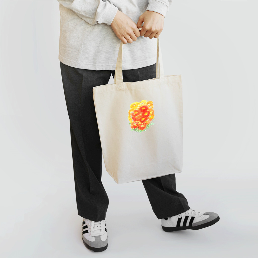 SUZURI.KEY-CHANの7月17日の誕生日花は「百日草」です！ トートバッグ