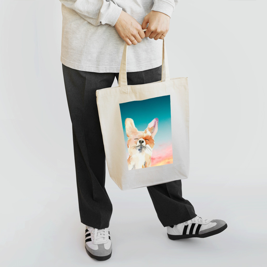 The Art FatherのFox illustrated new design トートバッグ