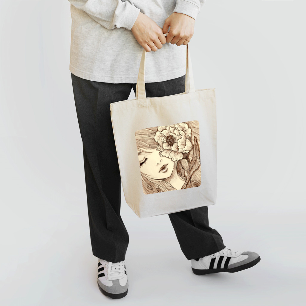 harupink🌸ペット似顔絵illustのsleeping beauty 眠り姫 Tote Bag