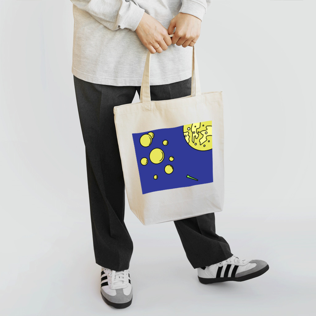 コナテオニの月夜に輝くしゃぼん玉 Tote Bag