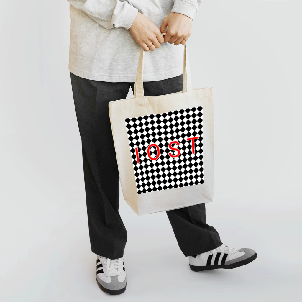 IOST_Supporter_CharityのIOSTバーサスデザイン③(菱形黒) Tote Bag