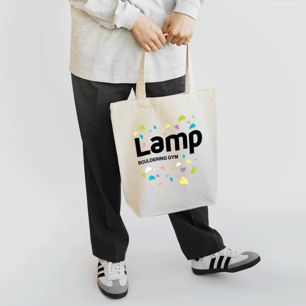 LampPlusBoulderingGYMのLampちゃんロゴ黒 Tote Bag