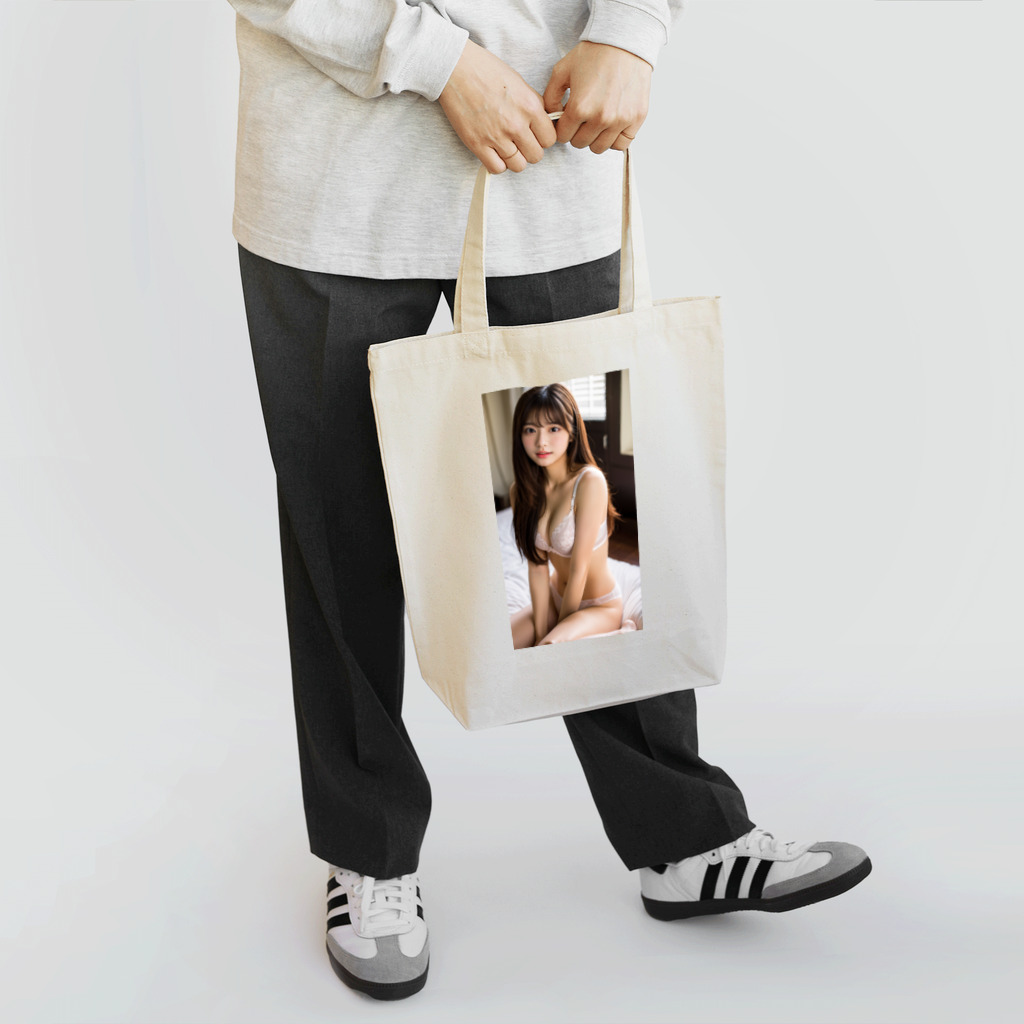 BeautifulLadyCollectionTokyoのAI下着美女(白) Tote Bag