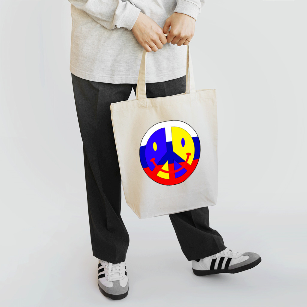 アインシュタインキャットのダブルピース（ロシアウクライナの平和） Tote Bag