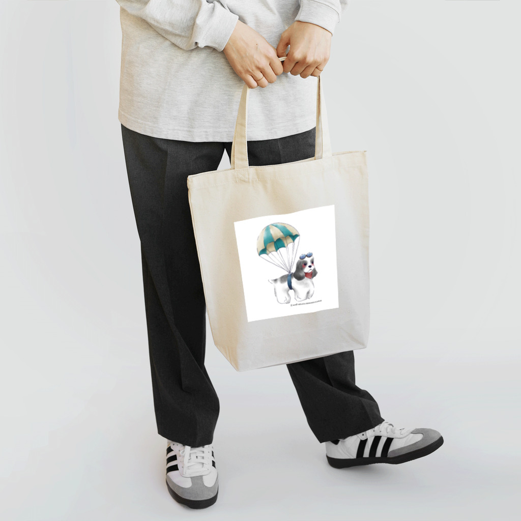 niinastaのパラシュートだコッカー Tote Bag