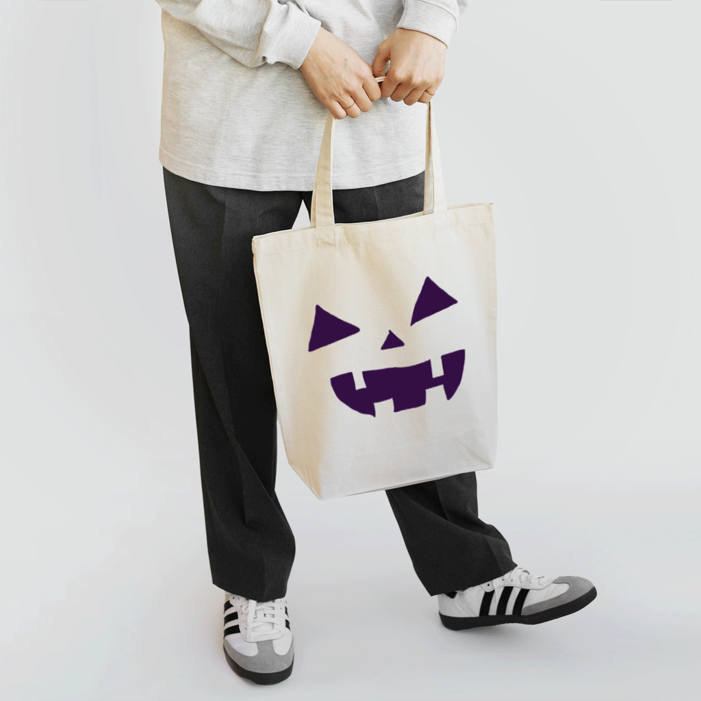 ゆずずショップのハロウィンおばけカボチャ🎃 Tote Bag