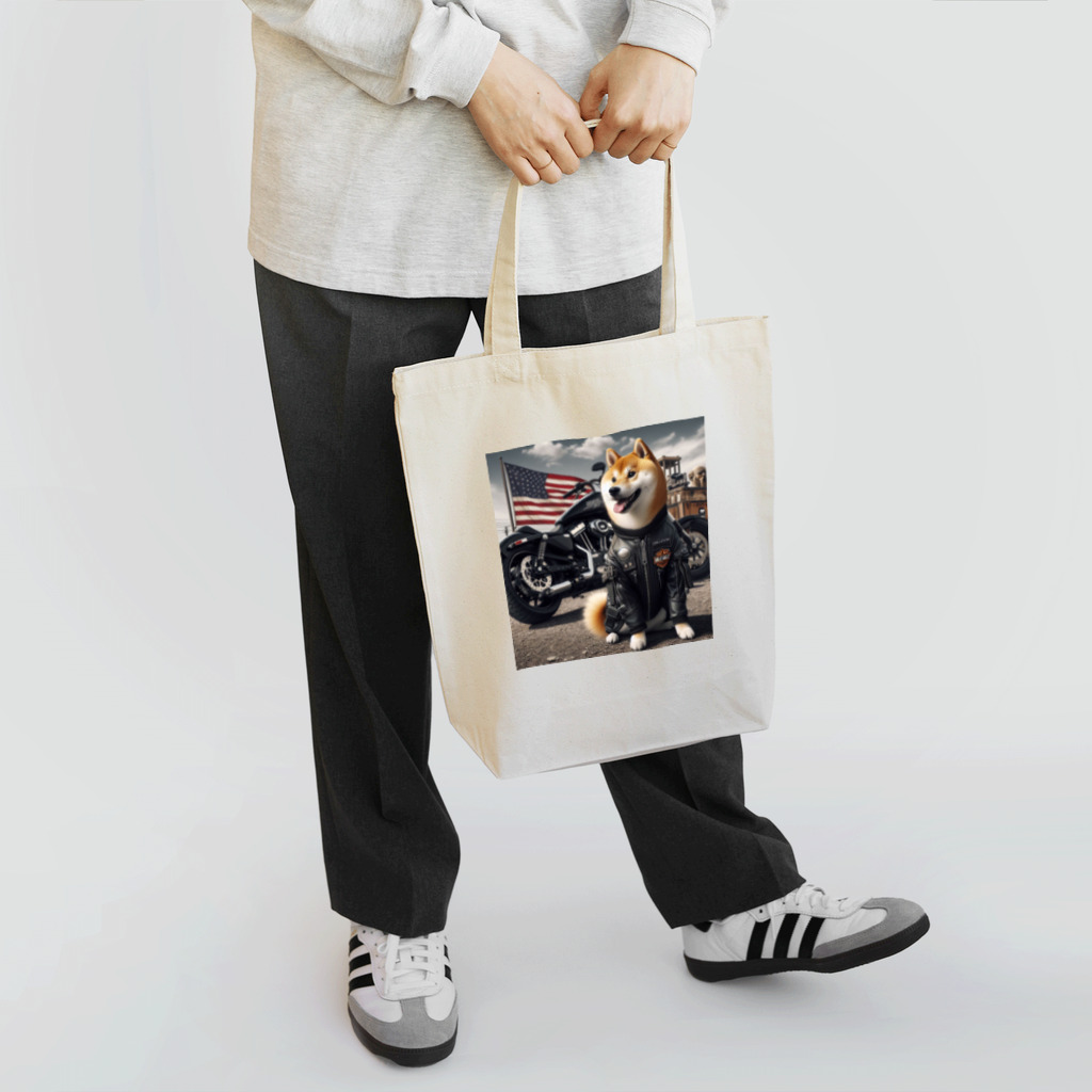 ANTARESのアメリカンライダー柴犬 Tote Bag