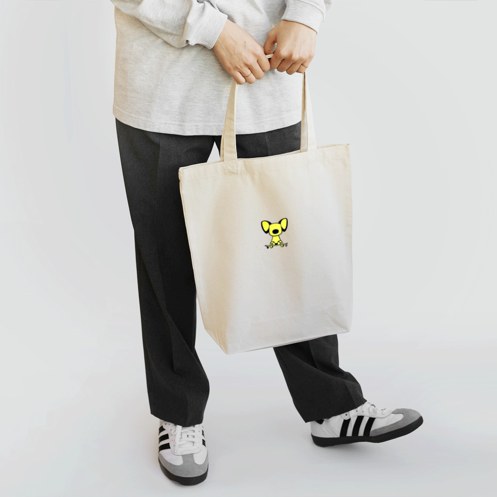 Rolling Retrieverのスケボー犬フィギュア Tote Bag