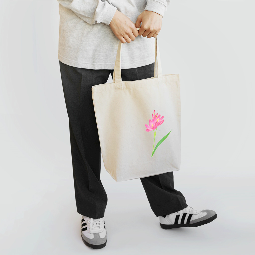 小さな星の庭のピンクのお花 Tote Bag