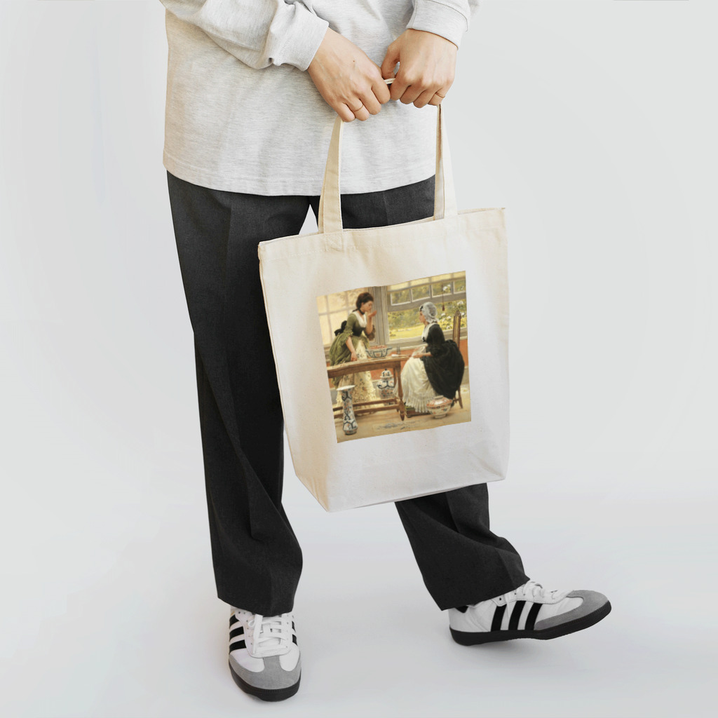 世界の絵画アートグッズのジョージ・ダンロップ・レスリー《ポットポプリ》 Tote Bag
