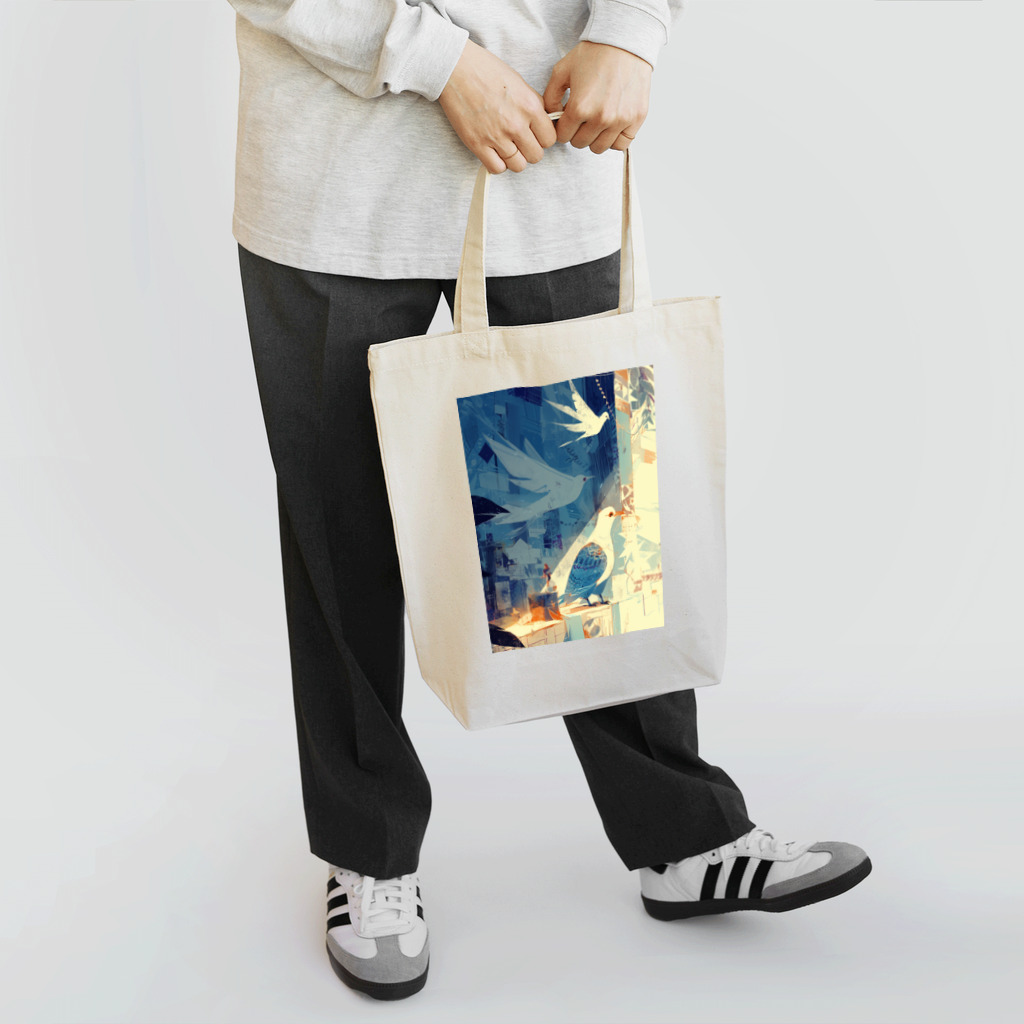 AQUAMETAVERSEの静寂の中の鳥　なでしこ1478 Tote Bag