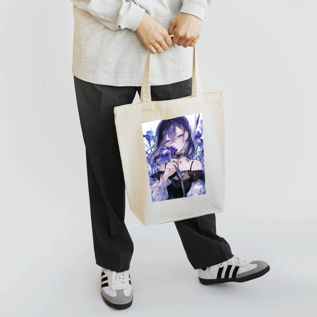 AQUAMETAVERSEの花菖蒲の優美な香り　BLUE PLUM  691 Tote Bag