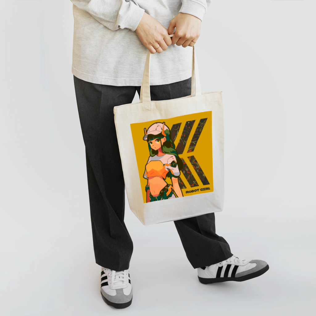 KOHISHITO_CREATIVEのROBOT GIRL 004 Tote Bag