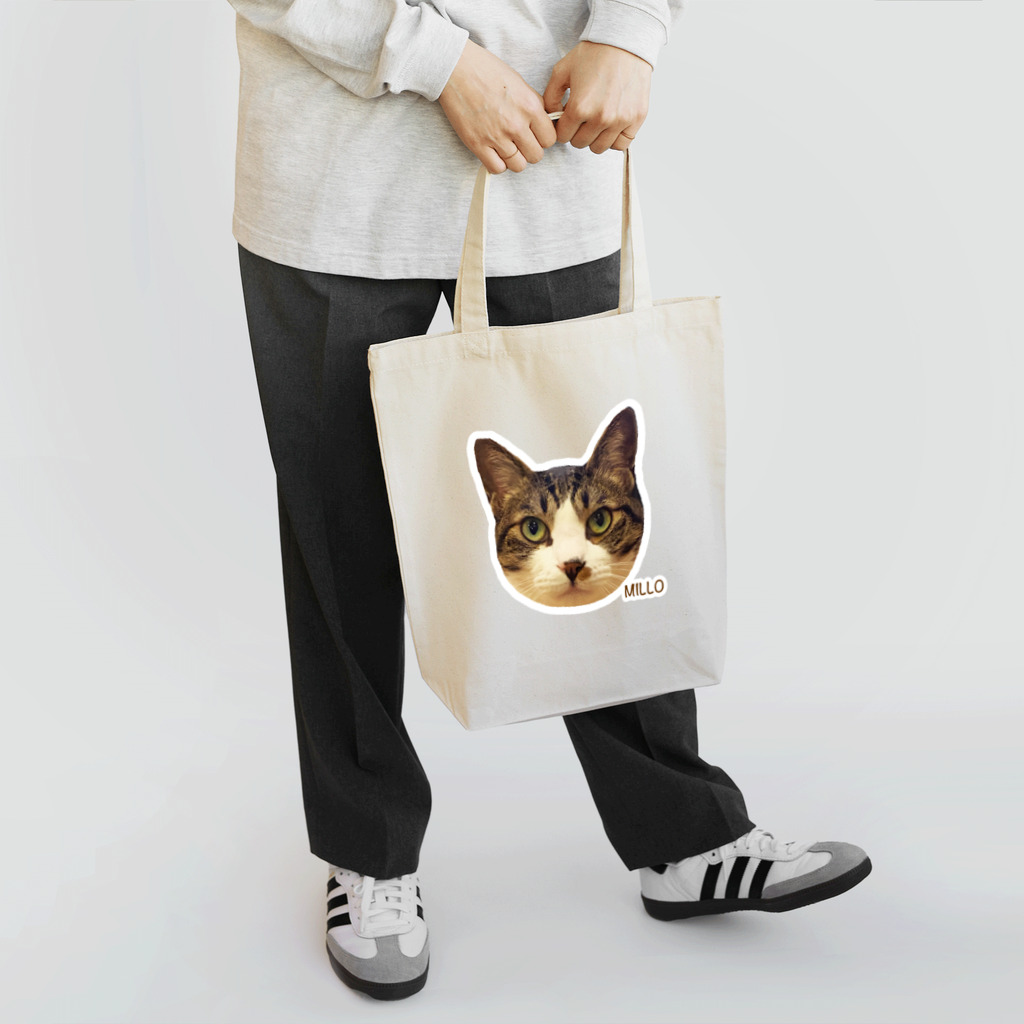 猫カフェ ぶぅたんグッズショップの絵文字ミロくん Tote Bag