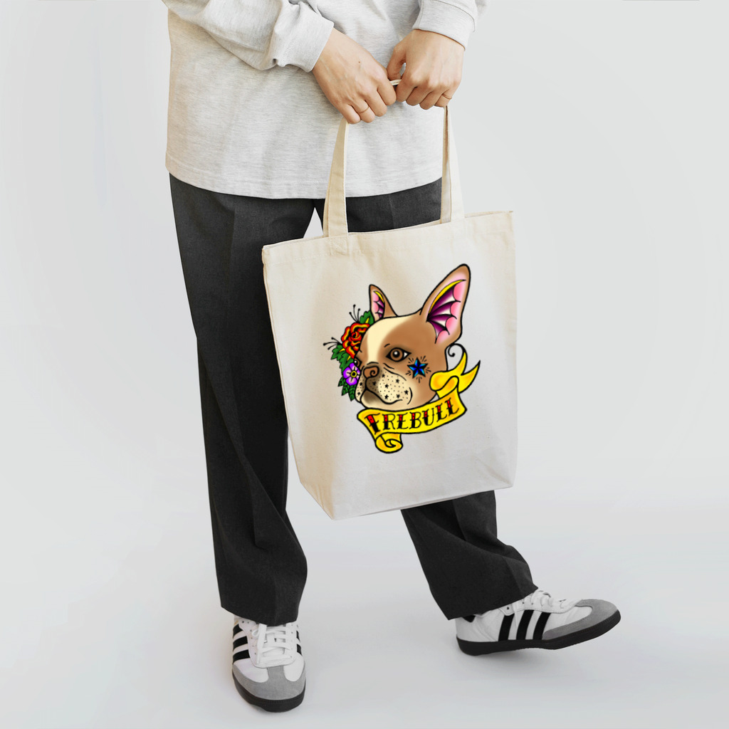 フレンチブルドッグのJILVAのフレンチブルドッグ／ハニーパイド Tote Bag