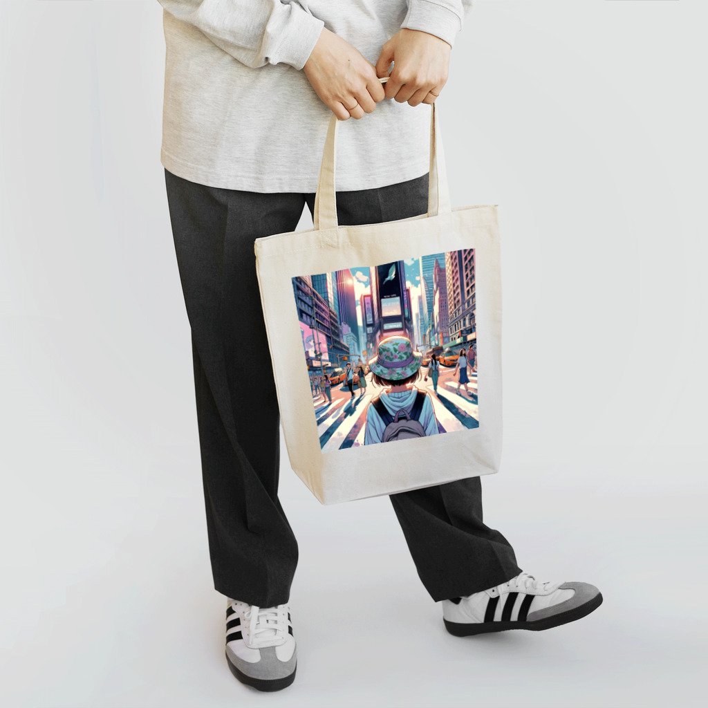 Artful Whiskersの一人旅の少女 Tote Bag