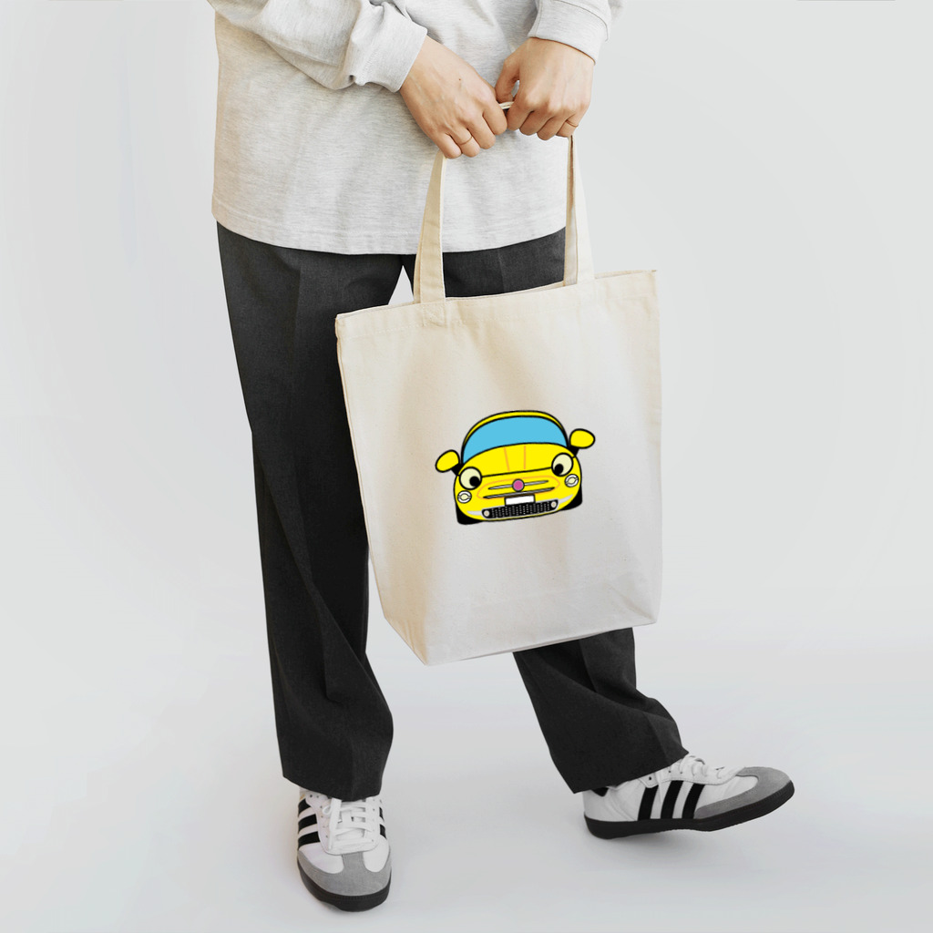 bajiponの黄色カー Tote Bag