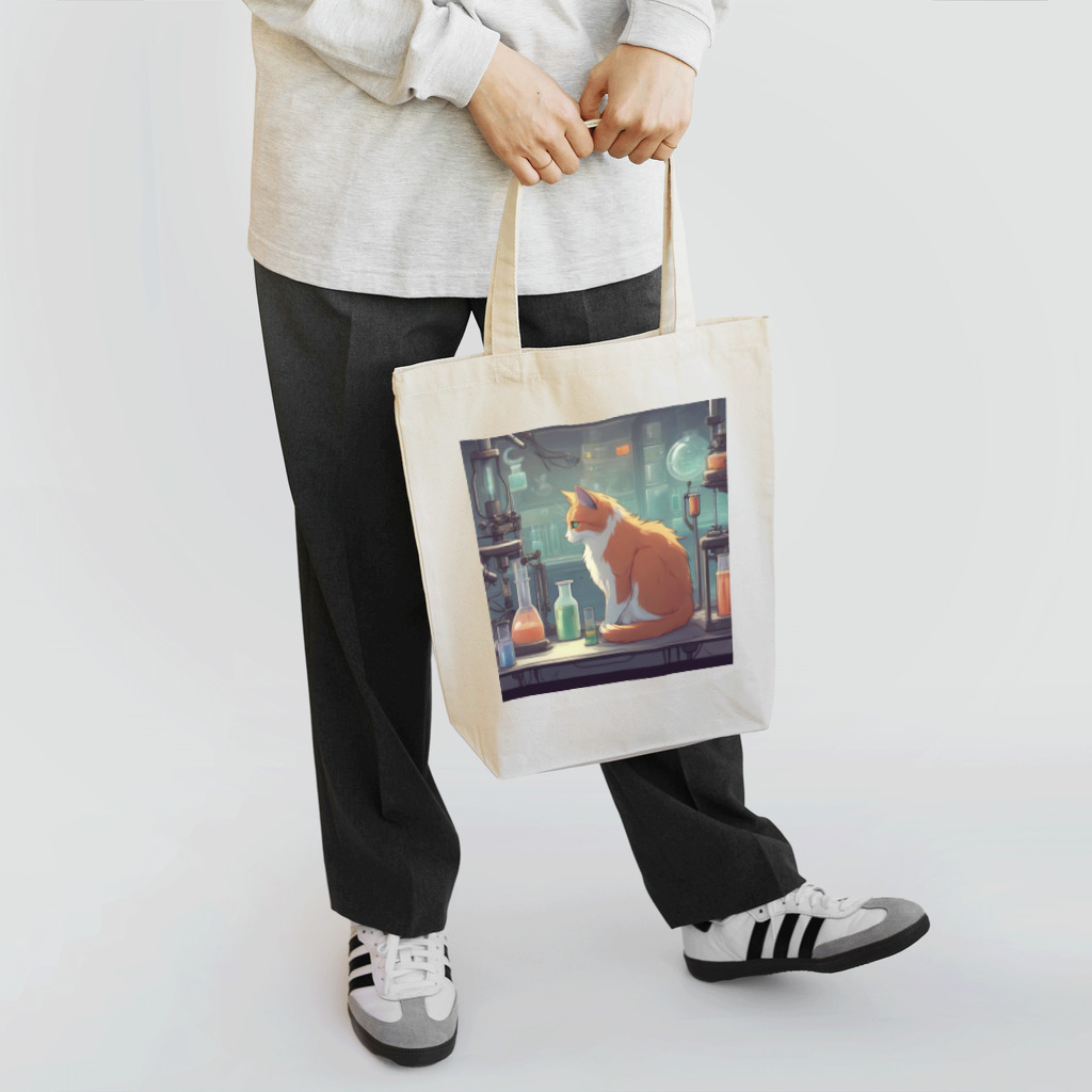 oekakishopの研究する猫 Tote Bag