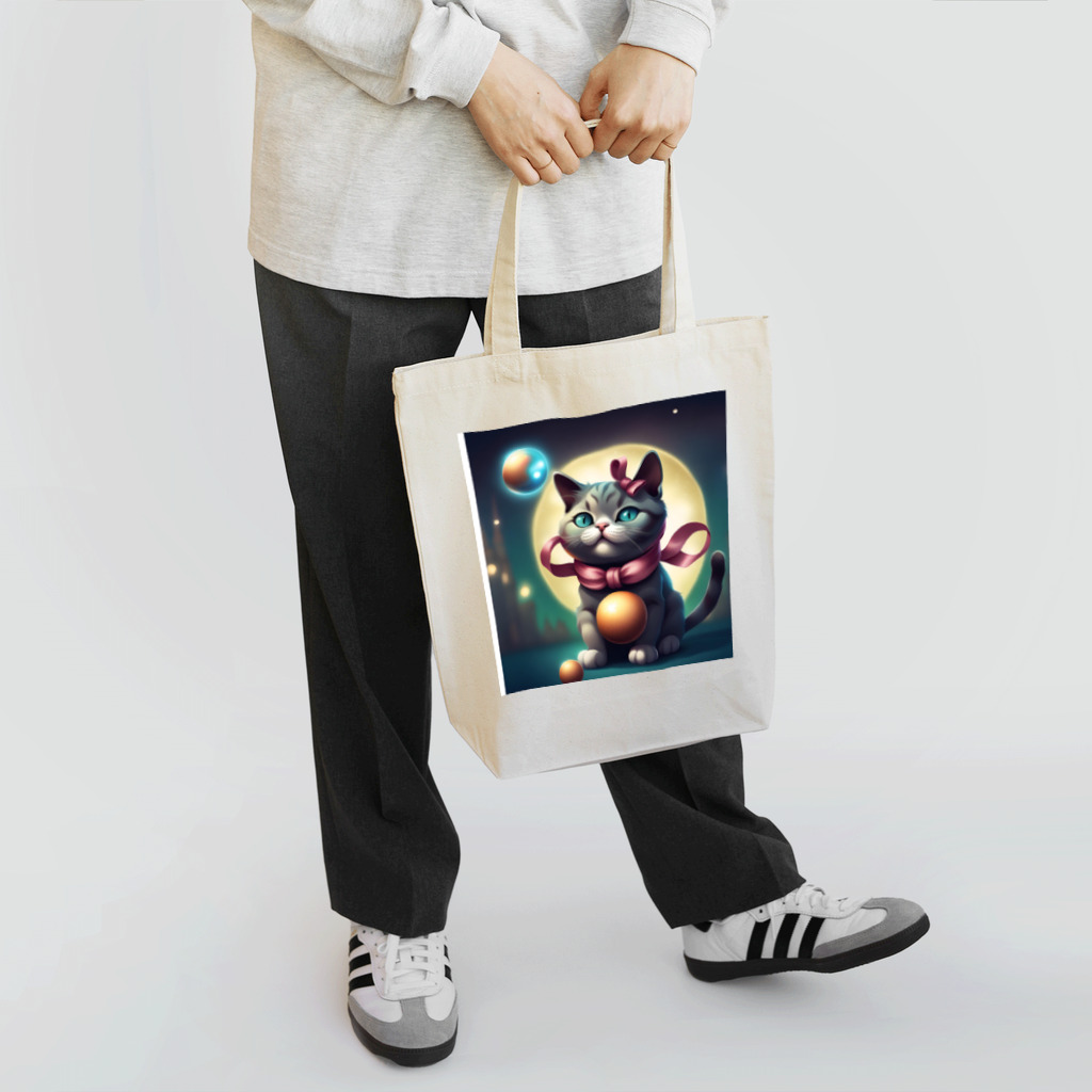 pompomダンスのおすましニャンのグッズです Tote Bag