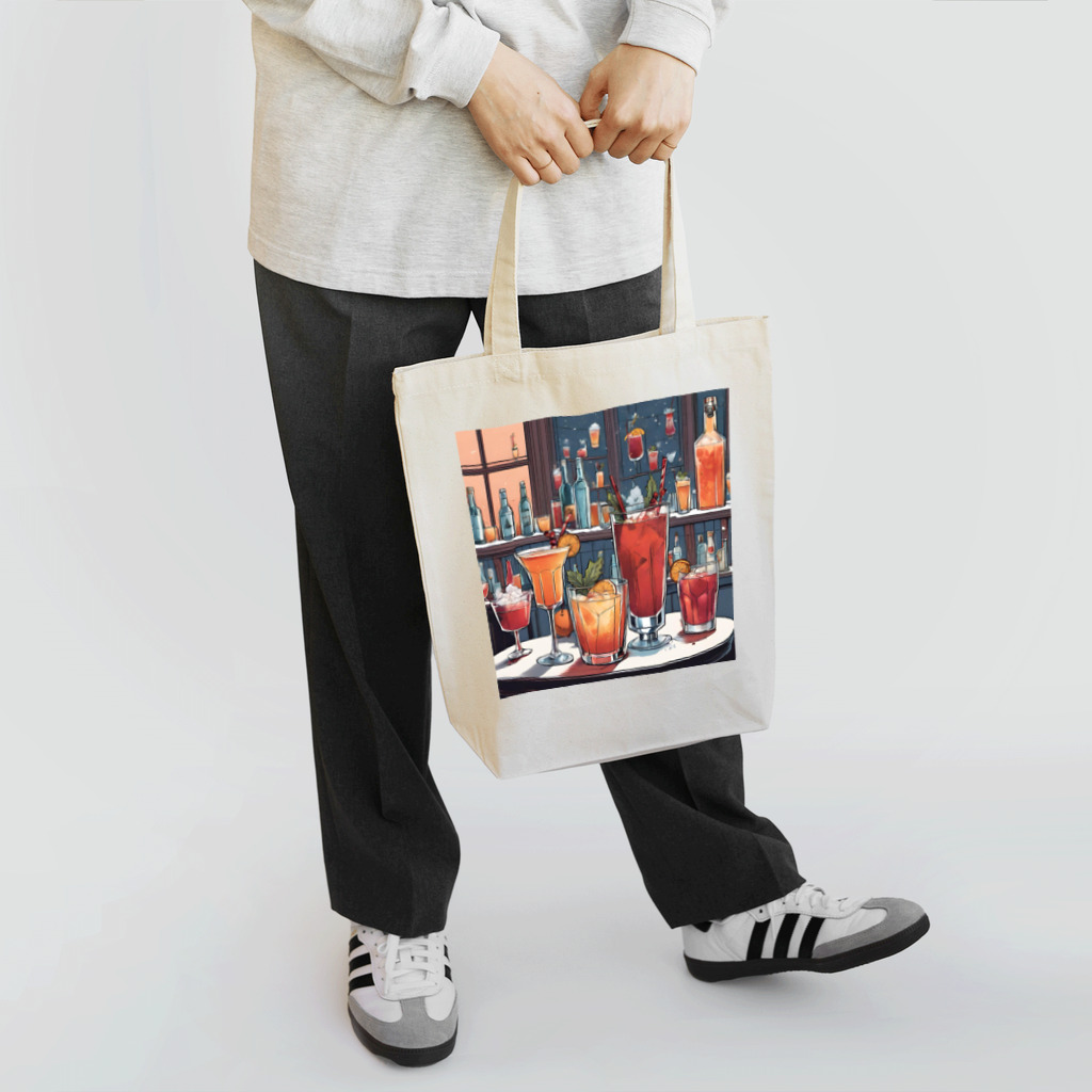 ReoReo-Artの冬のカクテルシリーズ Tote Bag