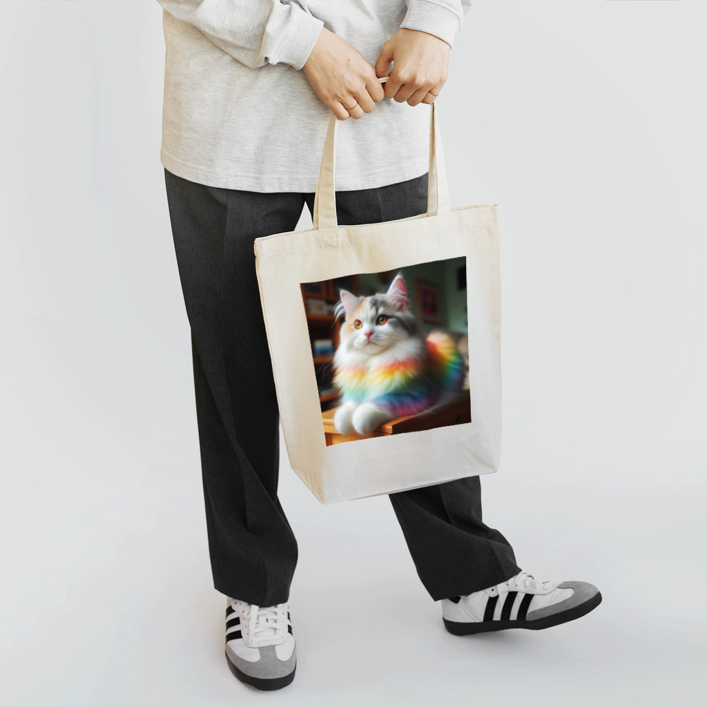 Creation CATの虹色CAT Tote Bag