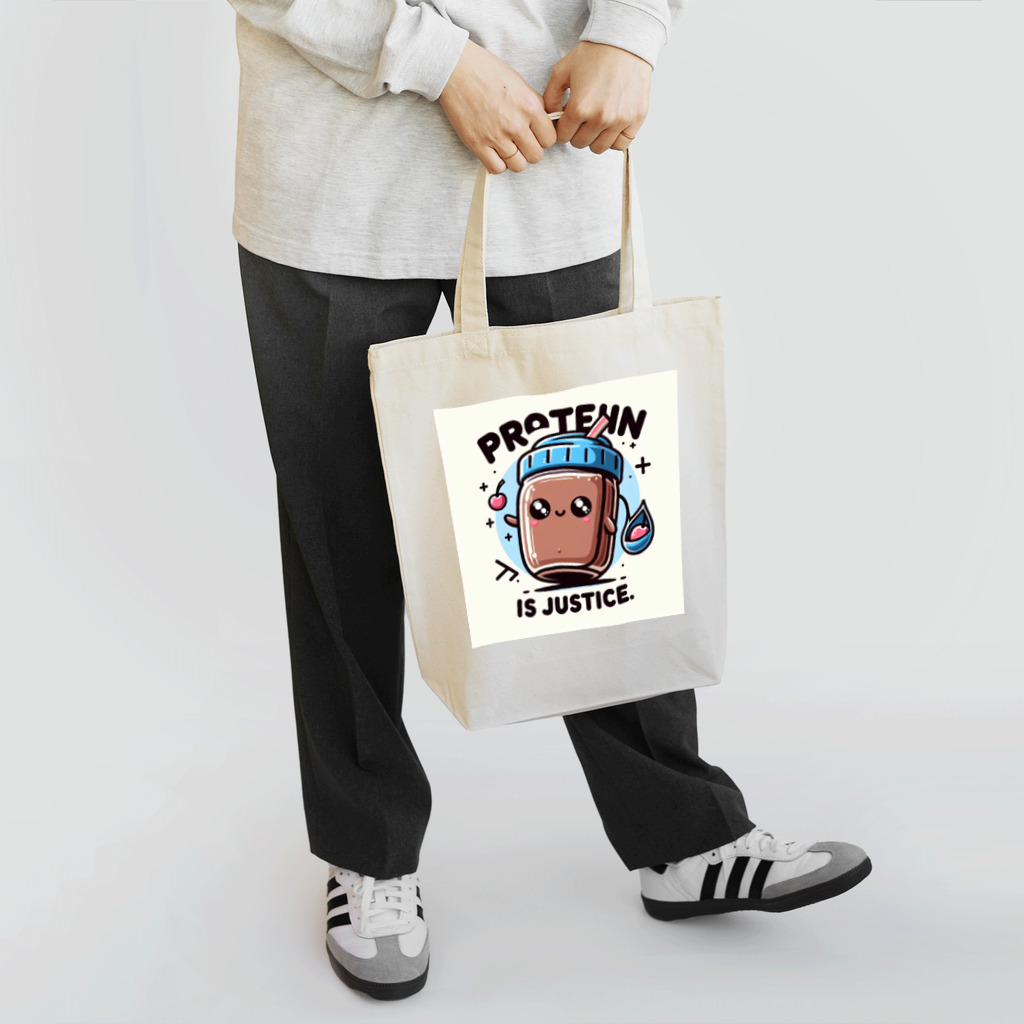 FOOD･Tのプロテインは正義 Tote Bag