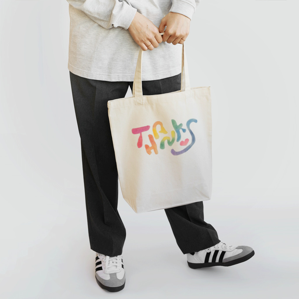 mint shopのカラフルTHANKS! Tote Bag