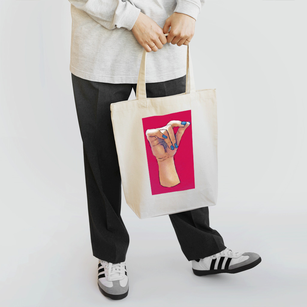 きつねうどんおいしいのHAND-red Tote Bag