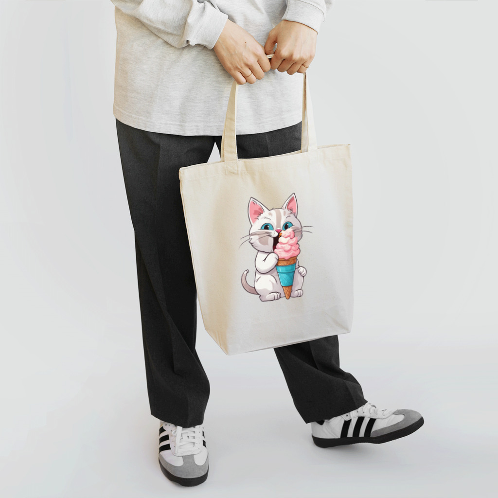 マッスルショッピングのもふもふでかわいい猫 Tote Bag