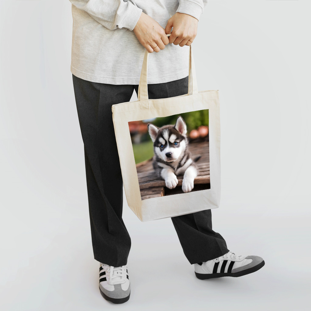 Kybeleのシベリアンハスキーの子犬のグッズ Tote Bag