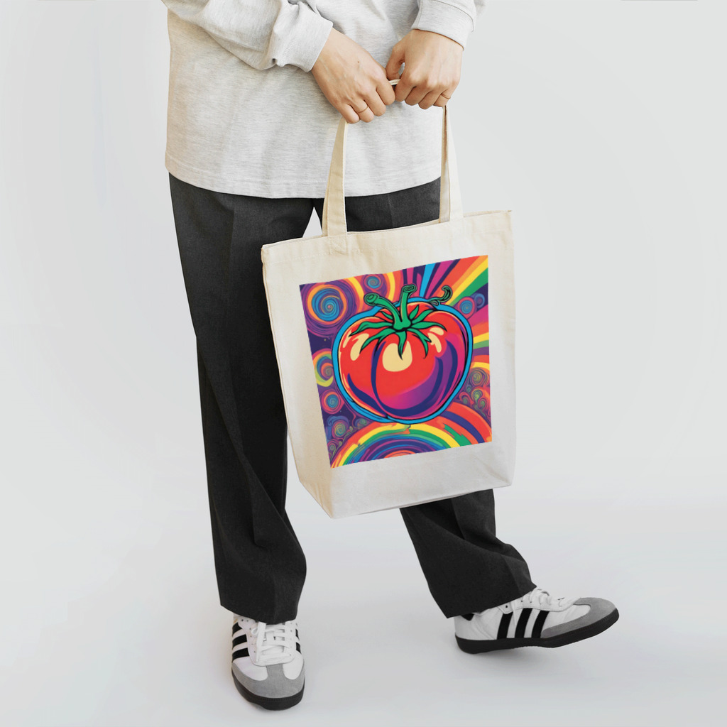 PSYCHEDELIC ARTのPSYCHEDELICトマト Tote Bag