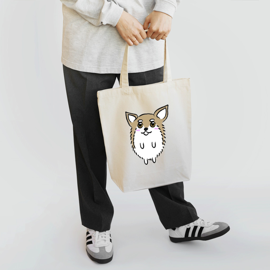 チワワのメロとミルク　「まんまるいぬ」YouTuber犬のチワワのメロのグッズ Tote Bag