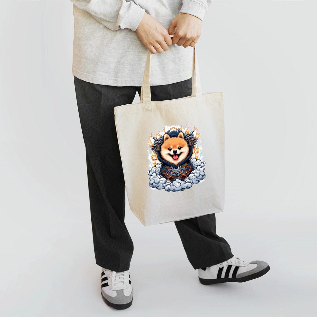 Pom-Dog'sのポメドラゴン Tote Bag