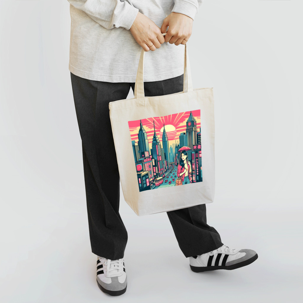 UnderpopSのオールドシティポップ Tote Bag