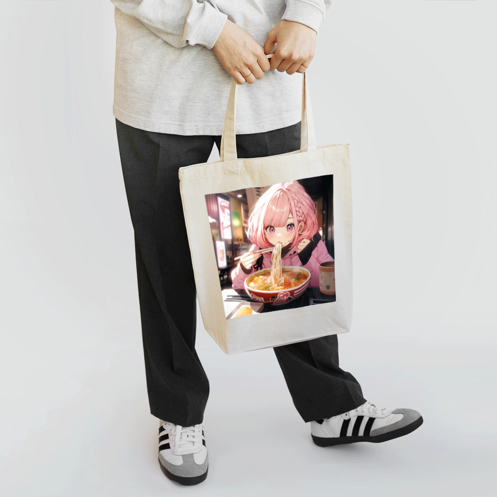 ぶーたんのラーメンをたべる女の子 Tote Bag