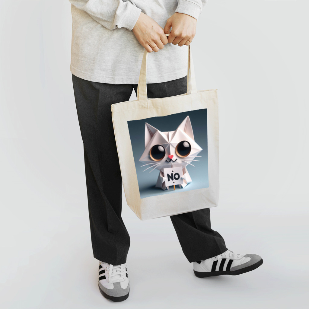 おりがみデザインのNoといえちゃうにゃんこ Tote Bag