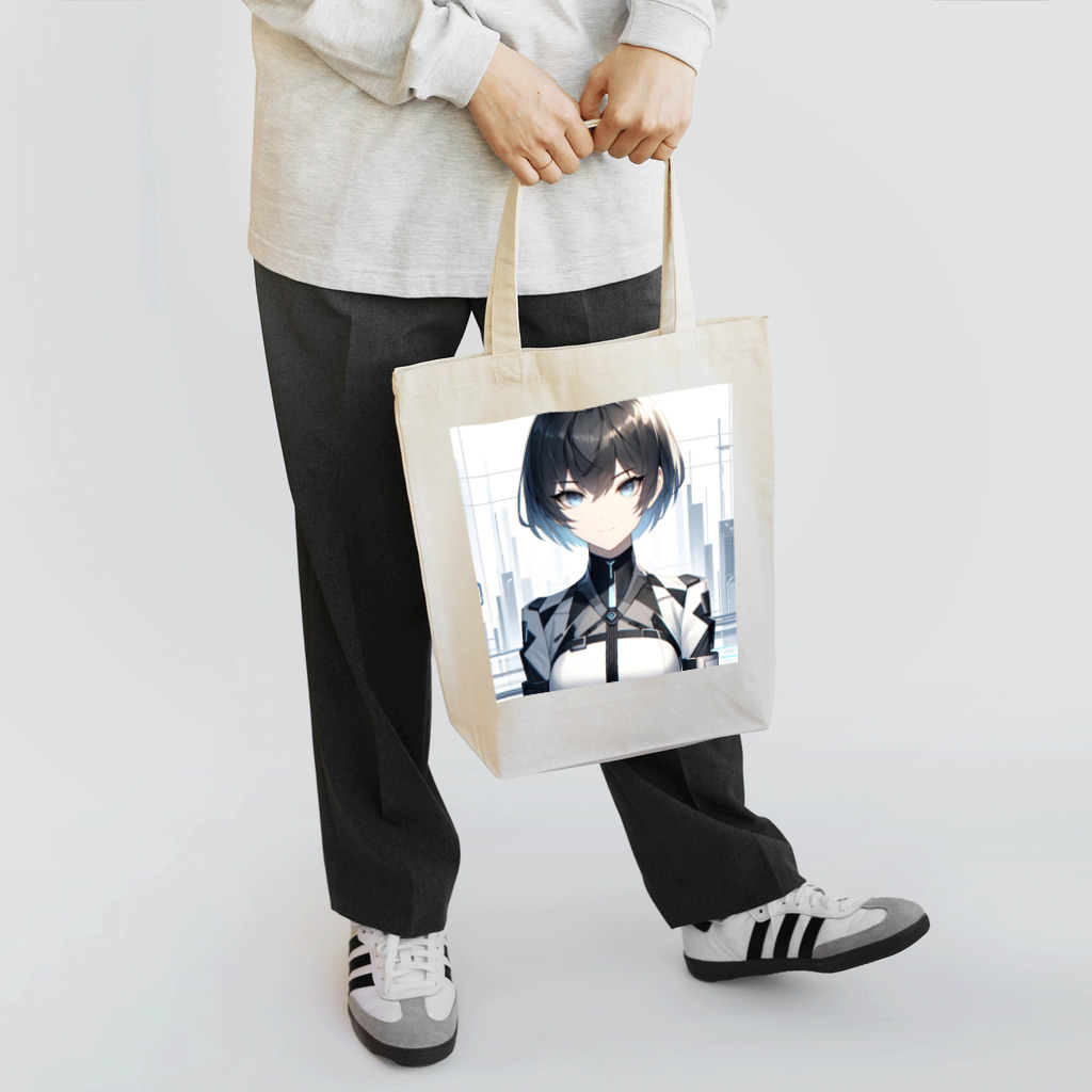 しんがんの未来的なAI美女 Tote Bag