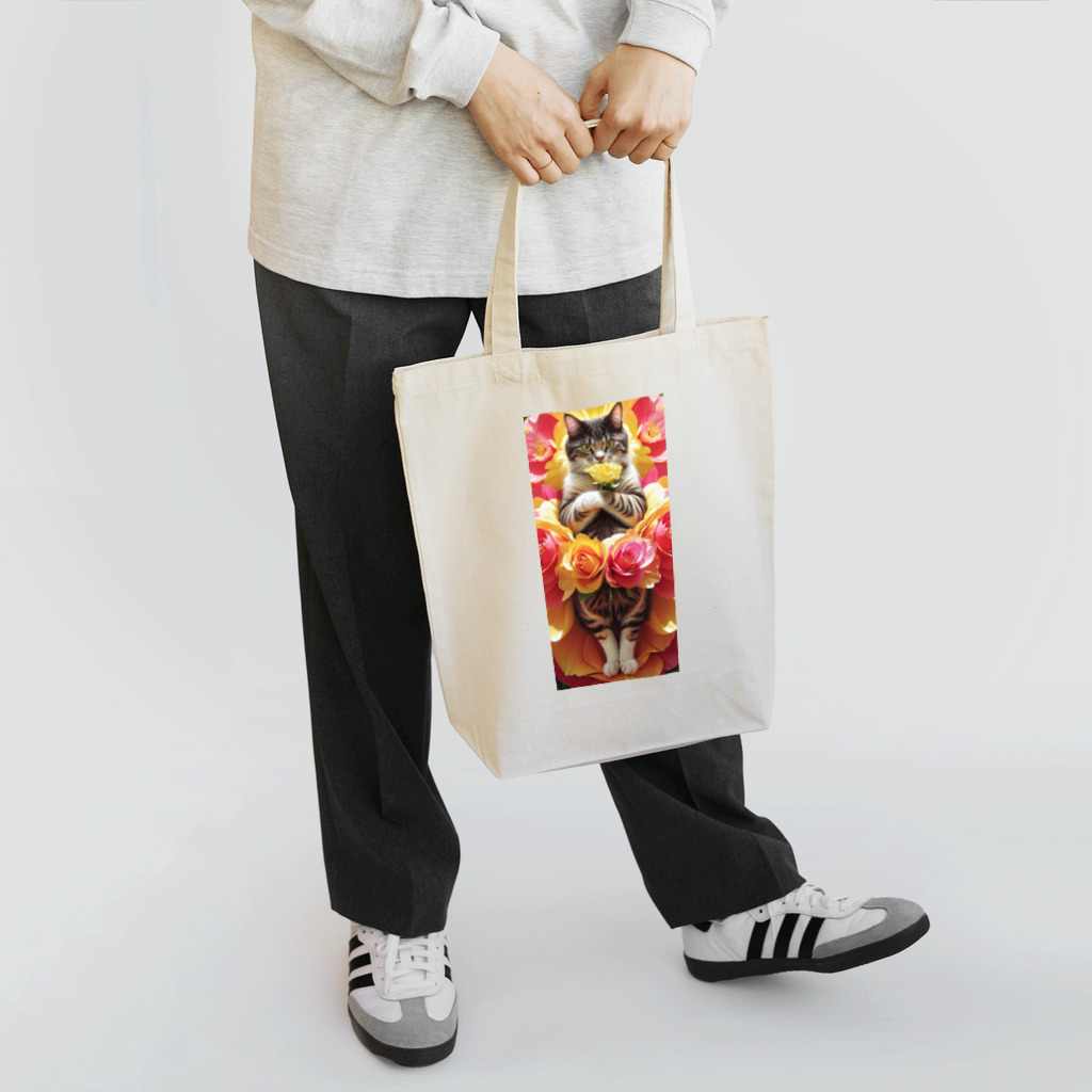 ukeroのフラワーキャット077 Tote Bag