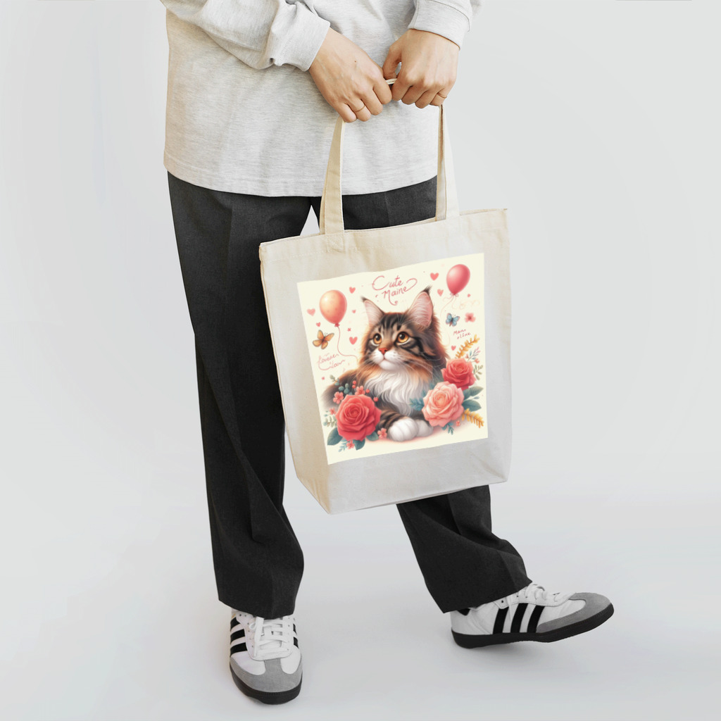 Y m @Y's shopの猫と薔薇 Tote Bag