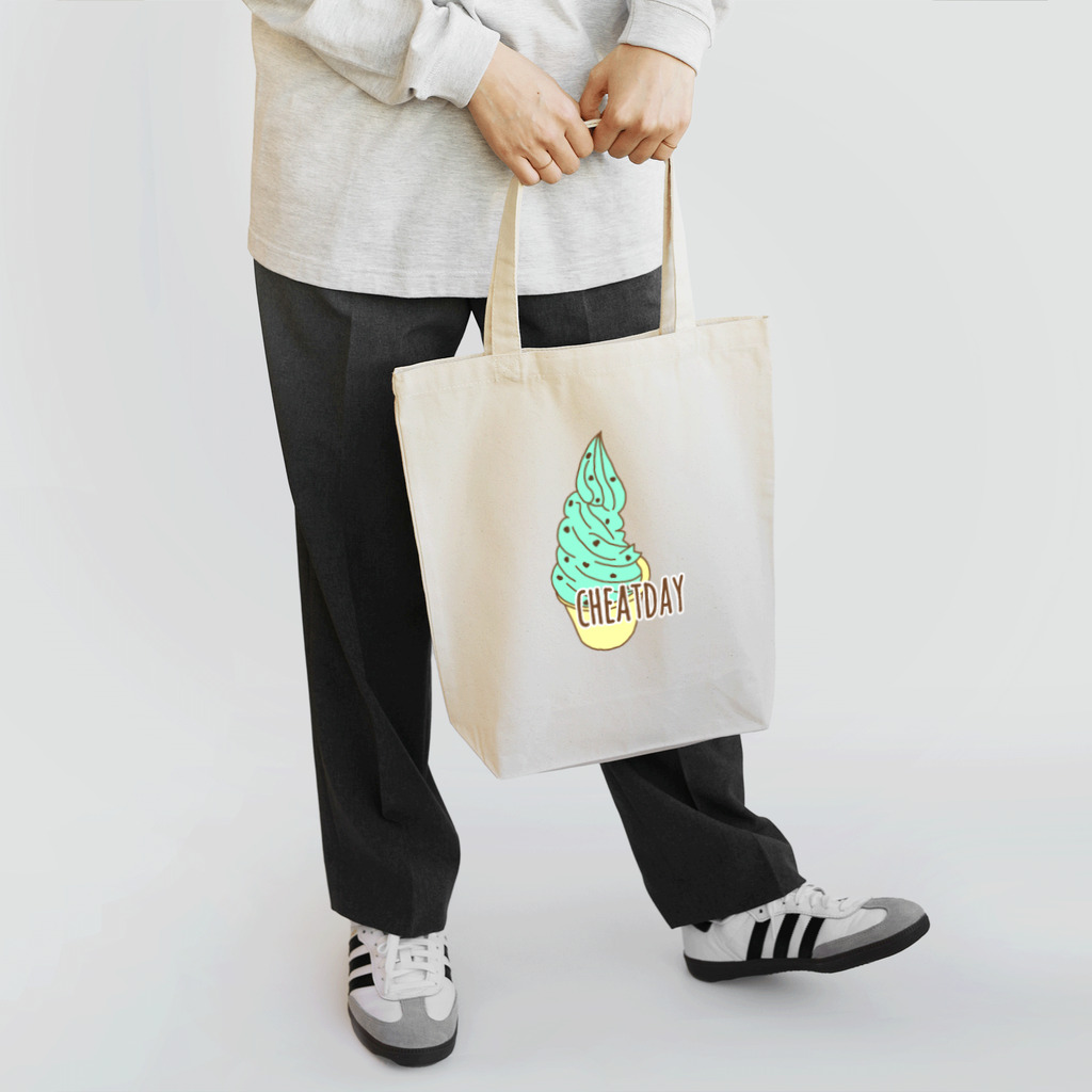 sunset Christmasのチョコミント ソフトクリーム Tote Bag