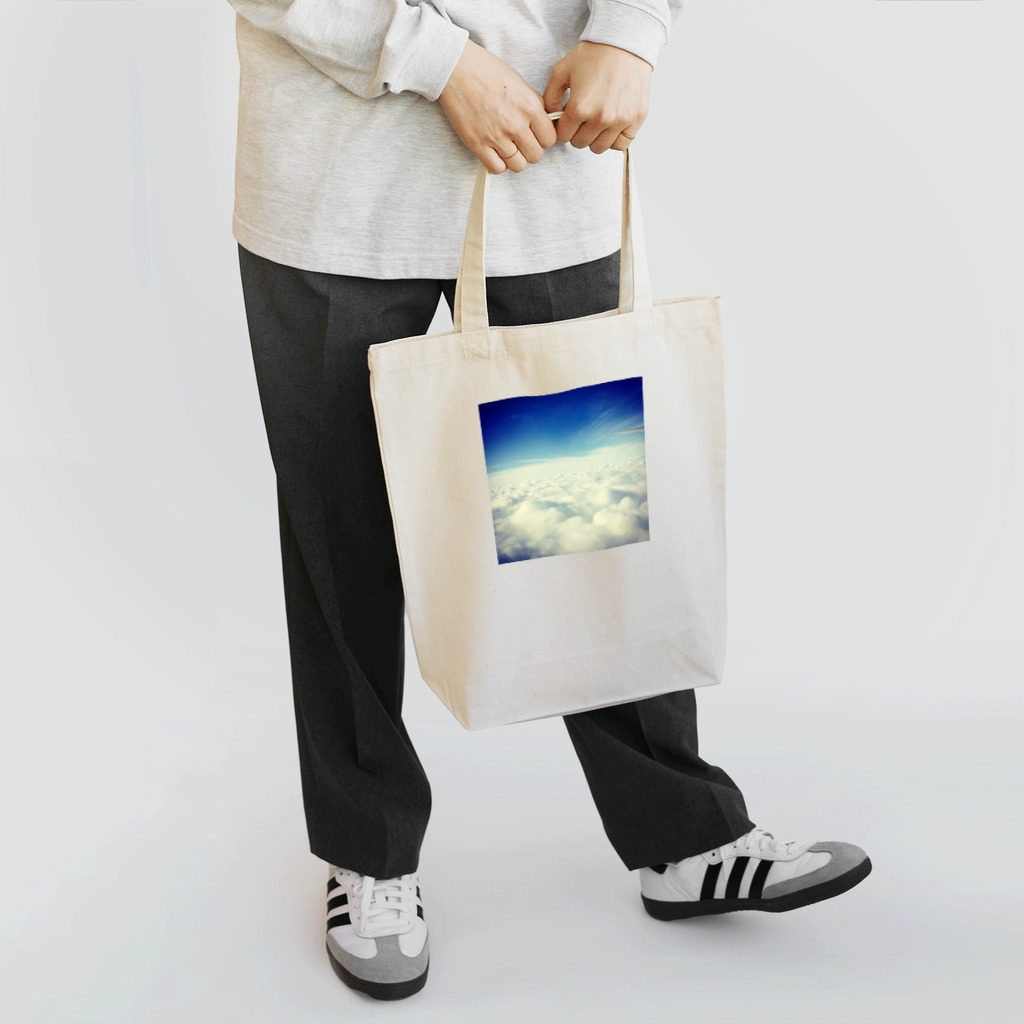 안녕の飛行機からの空 Tote Bag