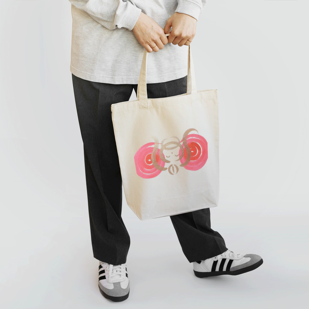 🍀森葉子グッズ🍀のお守り絵「ほっとけさん」透過２ トートバッグ