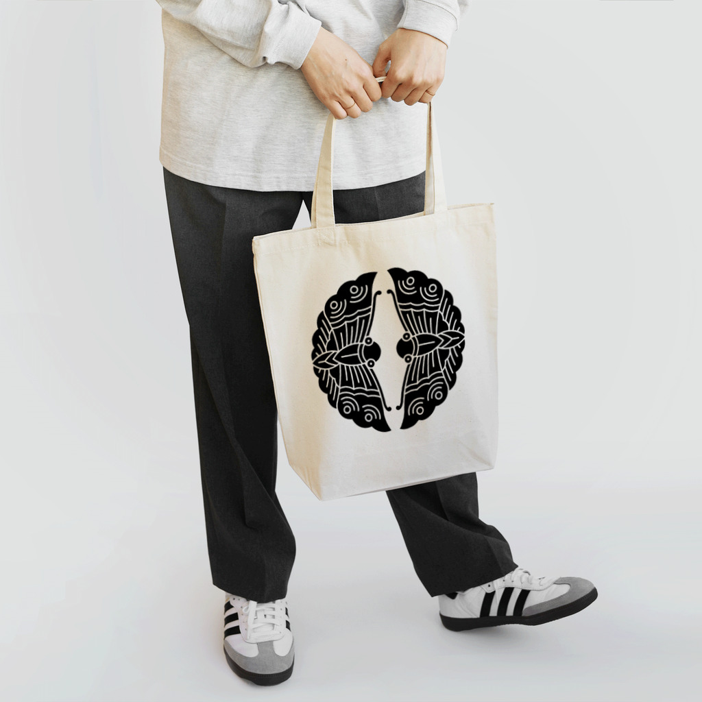 色々雑貨屋さんの対い蝶紋 Tote Bag