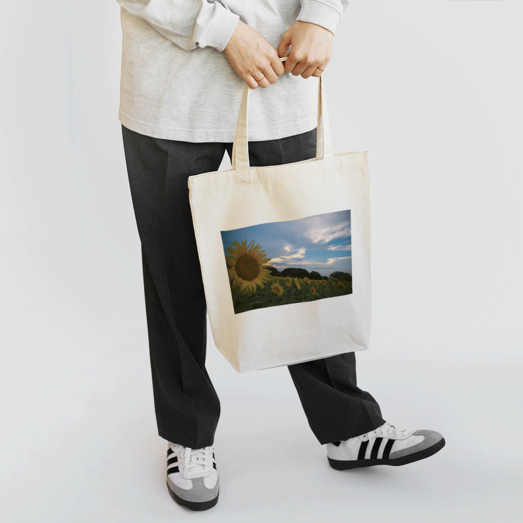 名前はまだない。の夕暮れひまわり Tote Bag