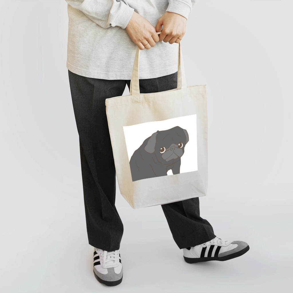 d.h.sの黒パグさん Tote Bag