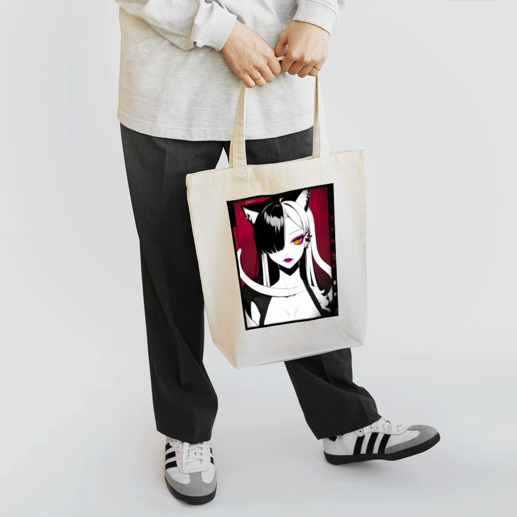 momonekokoの白蛇と獣耳の女性 Tote Bag