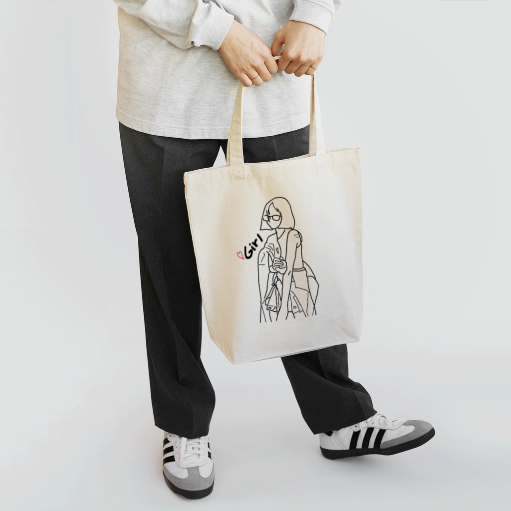 МちゃんshopのMちゃんのおしゃれショートヘアガール Tote Bag