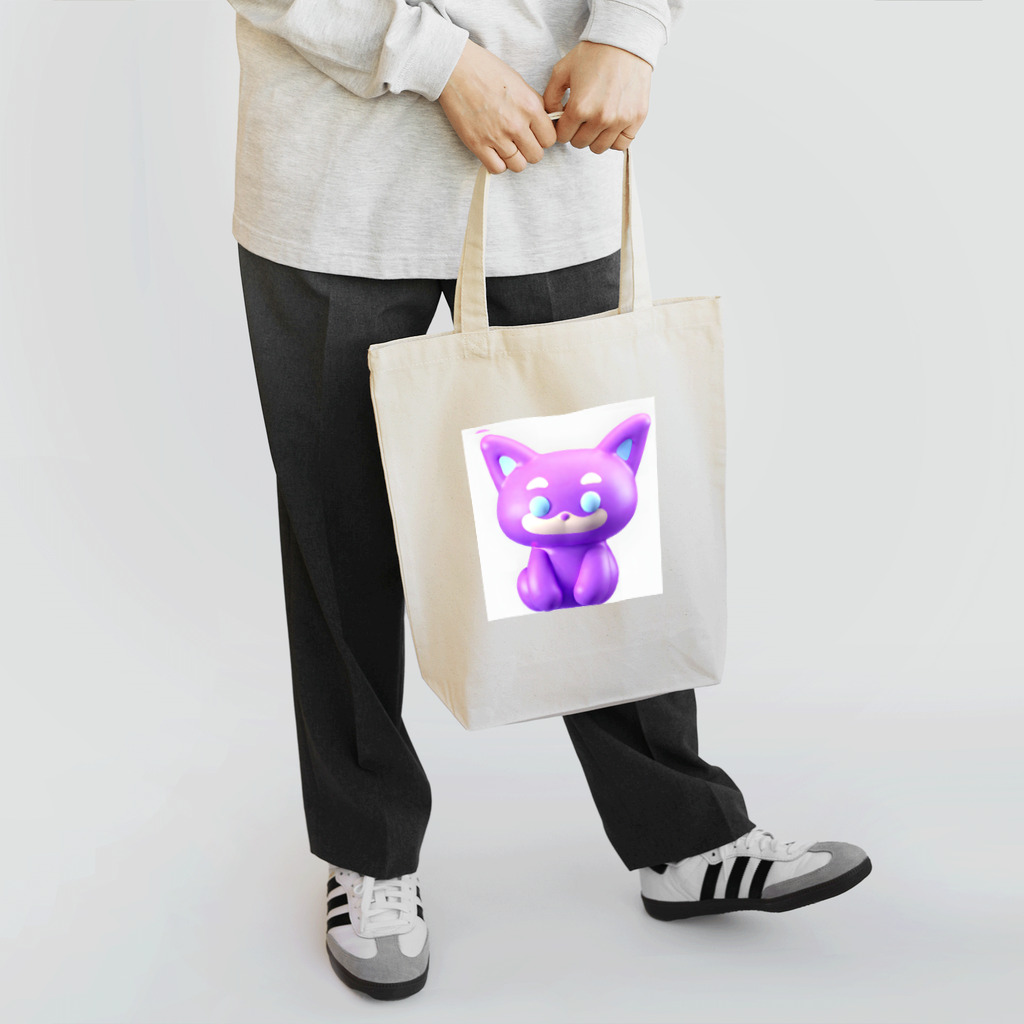 まねきねこのバイオレット　キャット Tote Bag