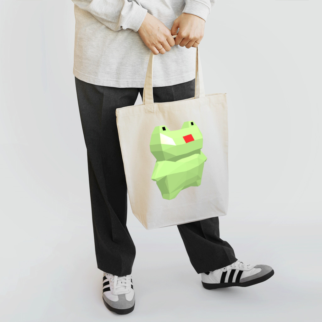 かえるのお店のポリゴンかえる Tote Bag